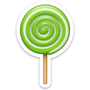 a lollipop, apple emoji style sticker