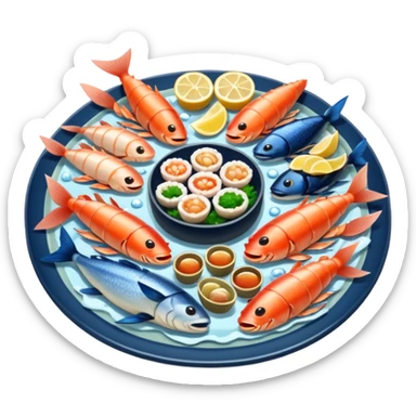 japanese seafood  sticker