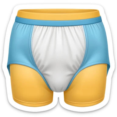 modern incontinence underwear, no shame sticker