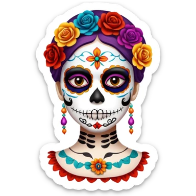 Day of the dead sticker