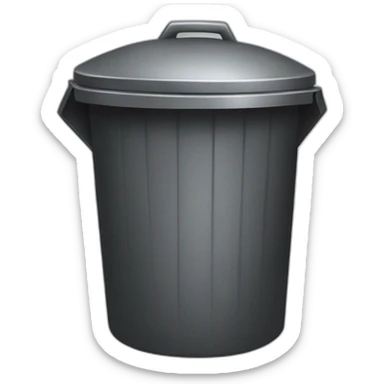 a garbage can near a nightclub sticker