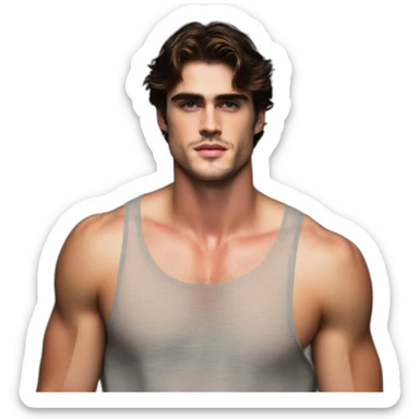 jacob elordi no shirt sweaty sticker