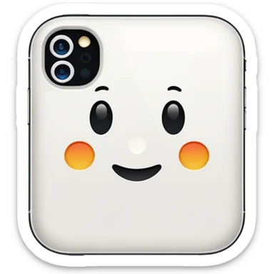 white iPhone 14 pro sticker