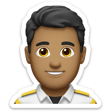 fonoaudióloga pelo claro uniforme negro sticker