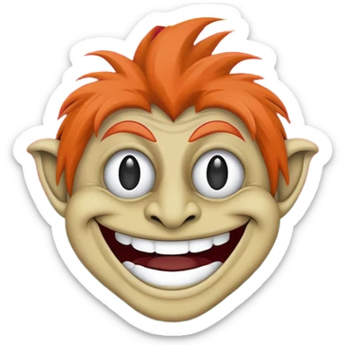 troll face emoji with Balochistan Nationalist Flag design sticker