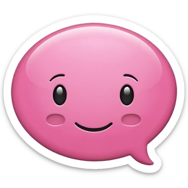 crée moi une bulle de conversion comme sa « 💬 » de couleur pink sticker