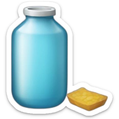 Frasco de vidro sticker