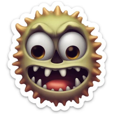 nasty monster sticker