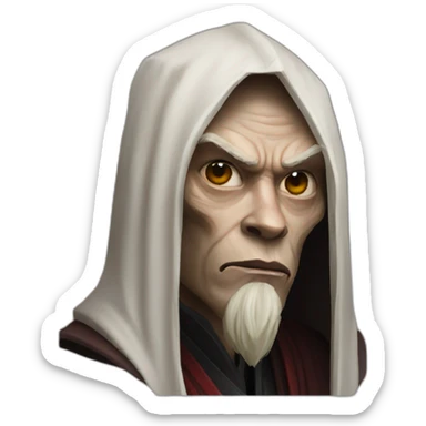 hyperrealist sith jedi in world of warcraft sticker
