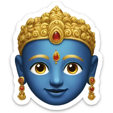 Krishna god sticker