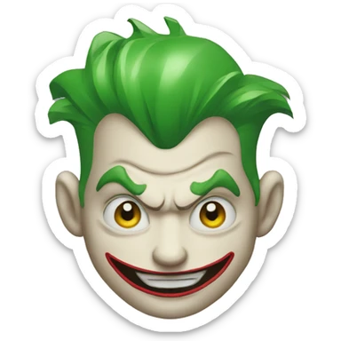 Joker comics sticker