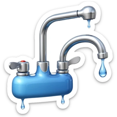 Robinet qui goutte sticker