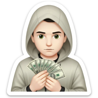 Russian hackers in money  sticker