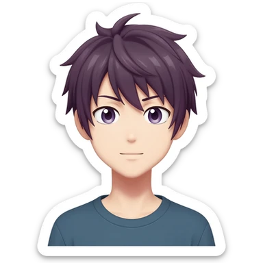 Anime character sticker