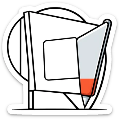 Silver Location Marker sticker