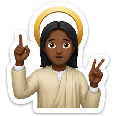 너를 가르키는 예수님 sticker