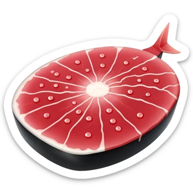 Please make me a piece of tuna sashimi sticker