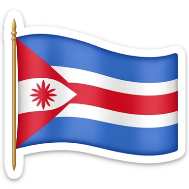 Make the assyrian flag syriac  sticker