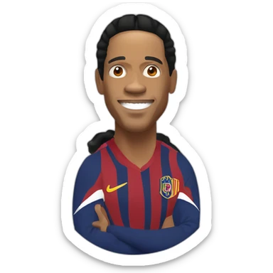 ronaldinho,face sticker