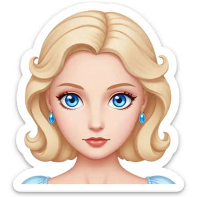 daphne bridgerton with blue eyes sticker