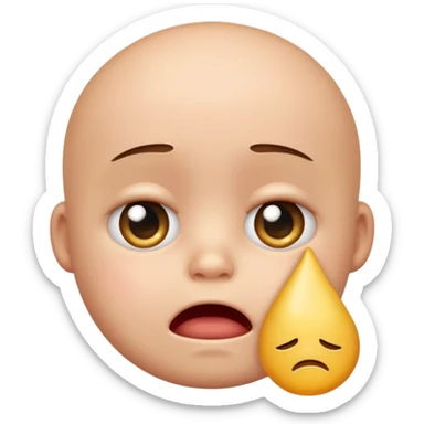 Please make an iPhone version of the baby emoticon that hurts because of the fever sticker