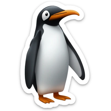 Pingüino enfermo sticker