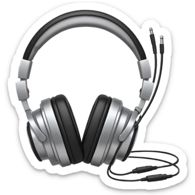 circular walkman with an headphone separately sticker