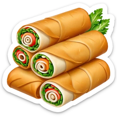 spring rolls vector make them løøo very real sticker