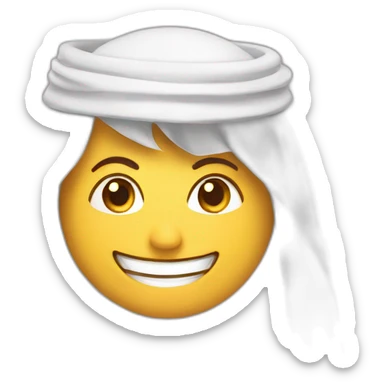 Smily face, qatar flg sticker