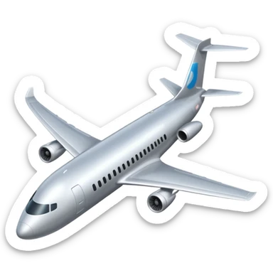 airplane iso view sticker