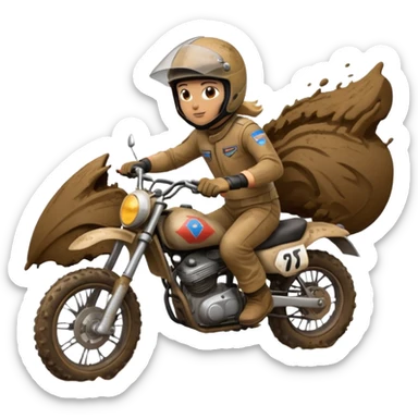 Roulig moto cross sticker
