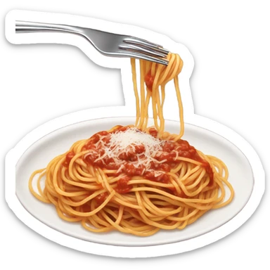  Oh eating spaghetti  sticker