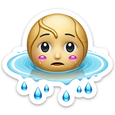 saturn planet crying  sticker