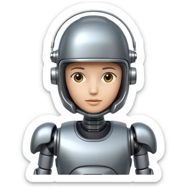 make it more robotic sticker