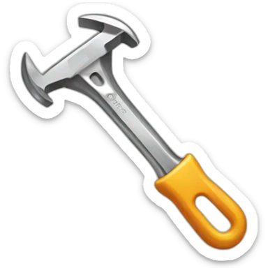 wrench fixes smartphone sticker