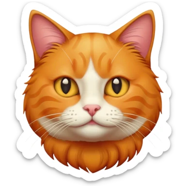 the red cat sticker