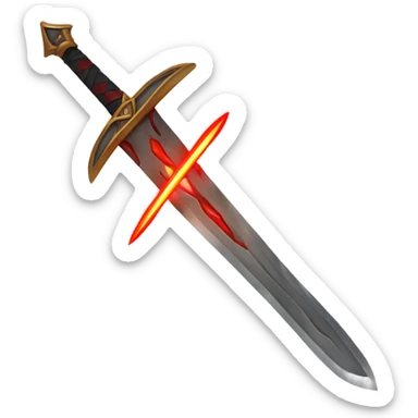 space-multiblade-sword-with-red-ray-blade sticker
