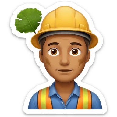 hardworking man sticker