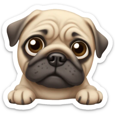 pugs that are very cute sticker