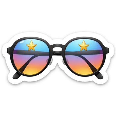 star shape sunglasses sticker
