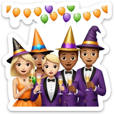 Halloween party for Founders in AI/ Tech sticker