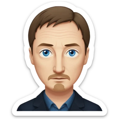 David Thewlis with blue eyes sticker