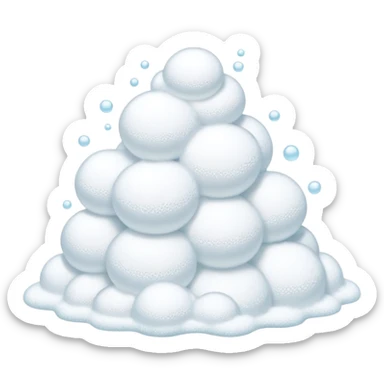 bath foam  sticker