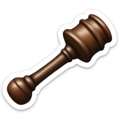 The judge’s hammer sticker