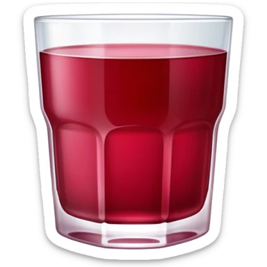 Cranberry juice sticker