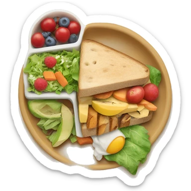 Healthy lunch  sticker