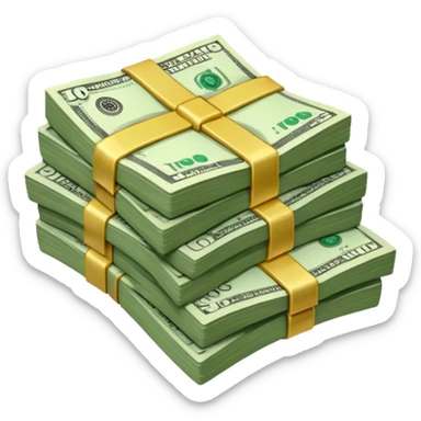 cash dollars sticker