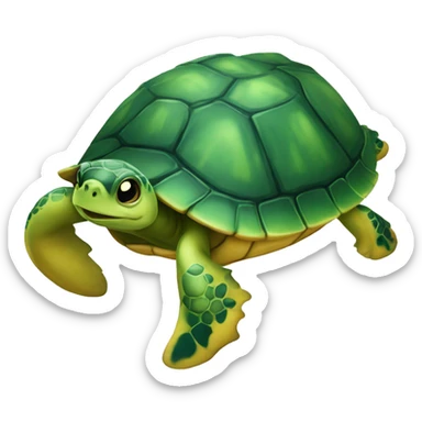 Imagem realista de um tartaruga marinha sticker