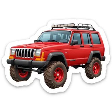 Jeep Cherokee red sticker