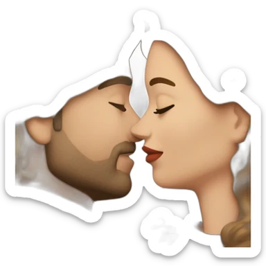 Myriam bregman kissing javier milei sticker